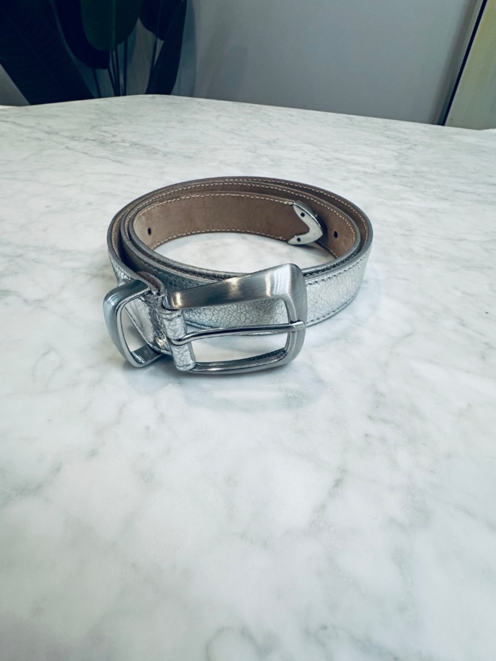 KHAITE Silver belt, size M/L - Picture 2 of 6